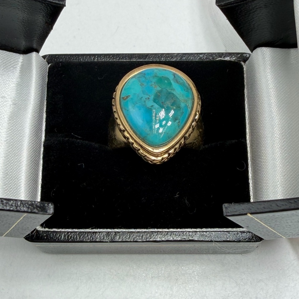 Studio Barse  Ring with Turquoise Stone